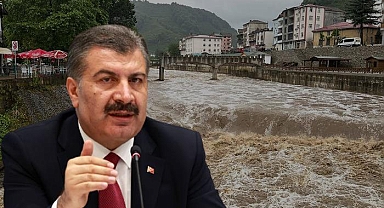 Bakan Koca duyurdu: Ordu'da selde 1 kişi kayboldu, ekiplerin çalışmaları devam ediyor
