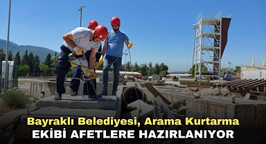 Bayraklı Belediyesi, Arama Kurtarma Ekibi afetlere hazırlanıyor
