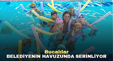 BUCALILAR BELEDİYENİN HAVUZLARINDA SERİNLİYOR