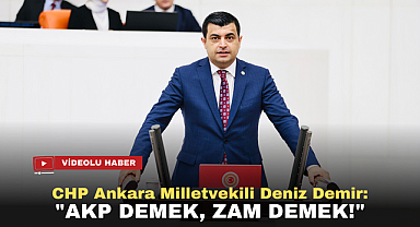 CHP Ankara Milletvekili Deniz Demir: