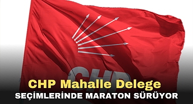 CHP Mahalle Delege Seçimlerinde maraton sürüyor