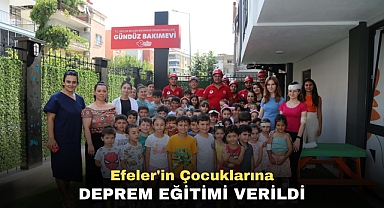 Efeler'in Çocuklarına Deprem Eğitimi Verildi
