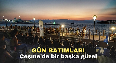 Gün batımları Çeşme'de bir başka güzel