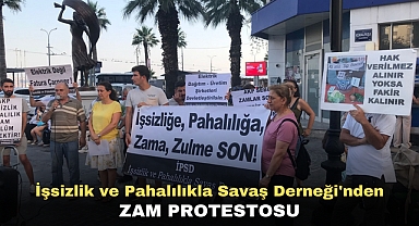 İşsizlik ve Pahalılıkla Savaş Derneği'nden Zam Protestosu