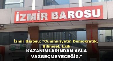 İzmir Barosu: