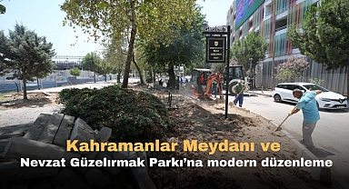 Kahramanlar Meydanı ve Nevzat Güzelırmak Parkı'na modern düzenleme