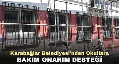 Karabağlar Belediyesi'nden okullara bakım onarım desteği