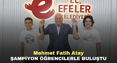 Mehmet Fatih Atay Şampiyon Öğrencilerle Buluştu