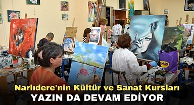 Narlıdere'nin Kültür ve Sanat Kursları Yazın da Devam Ediyor