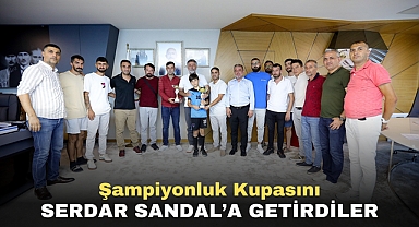 Şampiyonluk kupasını Serdar Sandal’a getirdiler