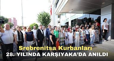 Srebrenitsa kurbanları 28. yılında Karşıyaka'da anıldı