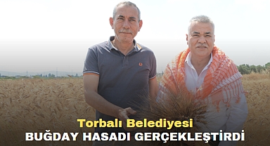 Torbalı Belediyesi Buğday Hasadı Gerçekleştirdi