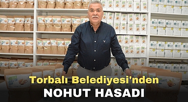 Torbalı Belediyesi'nden Nohut Hasadı