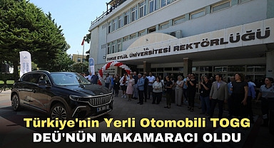 TÜRKİYE'NİN YERLİ OTOMOBİLİ TOGG DEÜ'NÜN MAKAM ARACI OLDU