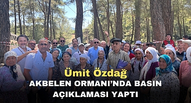Ümit Özdağ Akbelen Ormanı’nda basın açıklaması yaptı