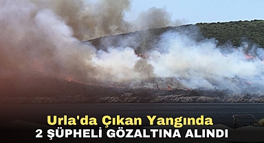 Urla'da Çıkan Yangında 2 Şüpheli Gözaltına Alındı
