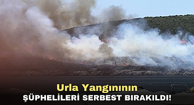 Urla yangınının şüphelileri serbest bırakıldı
