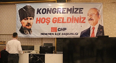 CHP MENEMEN'DE İLÇE BAŞKANLIK SEÇİMİNİ HEYECANLI DAKİKALAR BEKLİYOR