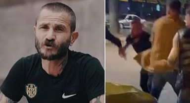 Benekli Ayhan ismiyle bilinen fenomen Ayhan Koç'a sokak ortasında darp