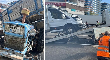 Polatlı'da traktör ile kamyonet çarpıştı... Bir kişi hayatını kaybetti