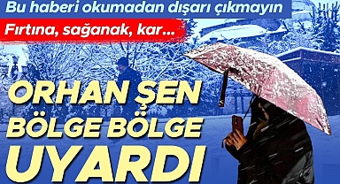 Bu haberi okumadan dışarı çıkmayın! Fırtına, kar, şiddetli yağış... 19 ile sarı ve turuncu kodlu uyarı