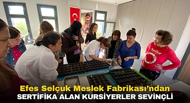 MESLEK FABRİKASI EĞİTİMLERİNDE SERTİFİKA HEYECANI