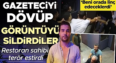 Restoran sahibi, yakınlarıyla birlikte polise saldırdı; gazeteciyi dövüp görüntüleri sildirdi