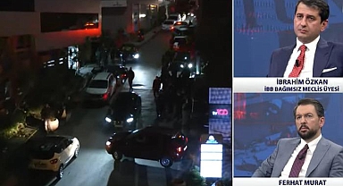 İYİ Parti'den ayrılan İbrahim Özkan'a canlı yayın sırasında protesto! Kanal binası önünde slogan attılar