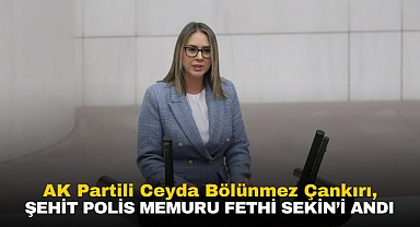 AK Partili Çankırı Şehit Fethi Sekin'i andı: Cesareti inlerinde öldürülenlerin kabusu
