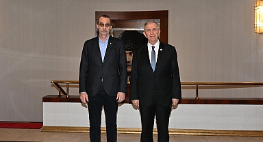 CHP Etimesgut İlçe Belediye Başkan Adayı Erdal Beşikçioğlu'ndan Mansur Yavaş'a ziyaret