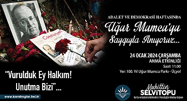 Karabağlar Belediyesi, Uğur Mumcu'yu Ölüm Yıl Dönümünde Anacak