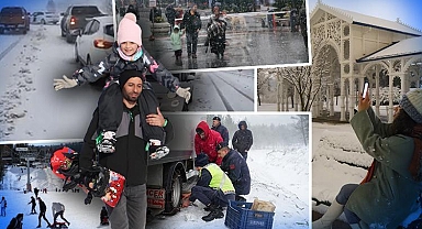 Meteoroloji uyarmıştı! Bursa, Bolu, Eskişehir ve İstanbul'da kar yağışı... Çanakkale-Biga karayolu ulaşıma kapandı