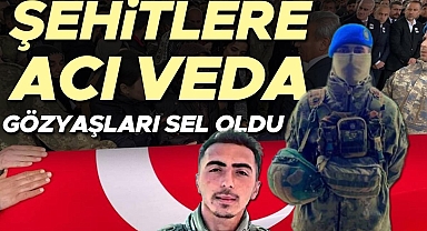 Şehitlere acı veda... Gözyaşları sel oldu: Şehitler son yolculuğuna uğurlanıyor