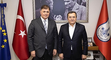 Başkan Tugay'dan İlçe Başkanlarına Ziyaret: Görüş Alışverişinde Bulundu