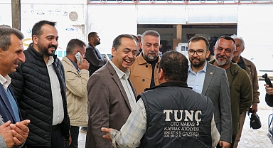 Başkan Yılmaz, Gazipaşa Sanayi Bölgesi'nde Esnafları Ziyaret Etti
