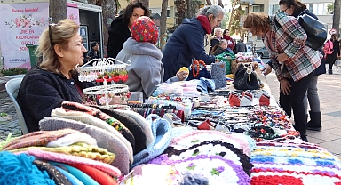 Bornova'da Kadın Emeği 14 Şubat Sevgililer Günü'nde Büyük ilgi Gördü
