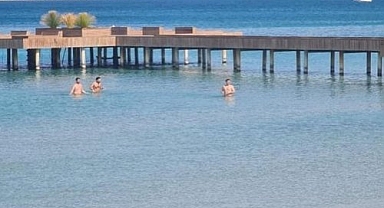 Çeşme’de Şubat ayında deniz keyfi
