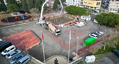 Gaziemir Belediyesi’nde Porta 3 Sarnıç hızla yükseliyor