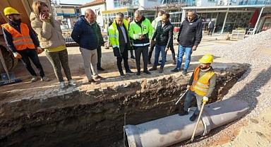 İZSU Menemen'in altyapı ağını güçlendirmeye devam ediyor