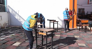 Yükümlüler okulları yeni döneme hazırlıyor