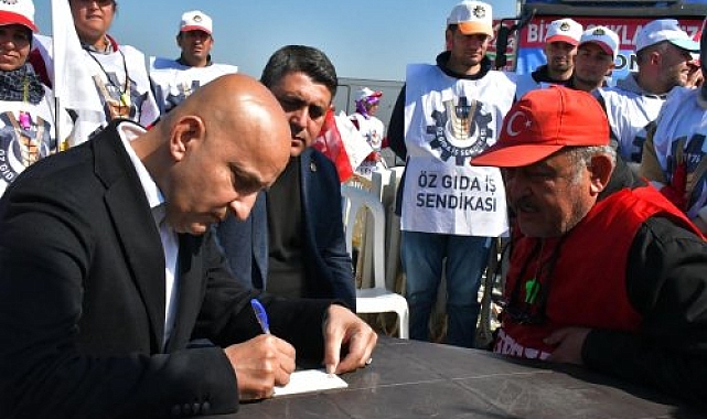 Milletvekili Polat grev yapan Lezita işçilerini ziyaret etti