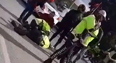 Trafik polisine çarpıp yaralayan sürücü ehliyetsiz çıktı