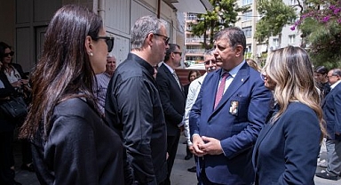 Başkan Tugay Mine Piriştina’nın cenaze törenine katıldı