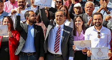 GAZİPAŞA BELEDİYE BAŞKANI MEHMET ALİ YILMAZ MAZBATASINI ALDI