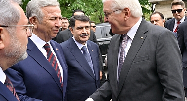 MANSUR YAVAŞ VE ALMANYA CUMHURBAŞKANI STEINMEIER BİR ARAYA GELDİ