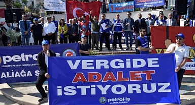 Aliağa'da 1 Mayıs Emek ve Dayanışma Günü coşkuyla kutlandı