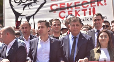 Başkan Eşki işçilerle omuz omuza yürüdü