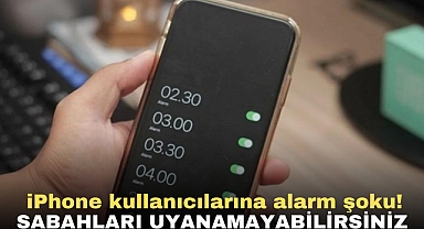 iPhone kullanıcılarına alarm şoku! | sabahları uyanamayabilirsiniz