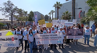 İzmirli gazeteciler TÜRK-İŞ kortejinde TGS ile birlikte yürüdü