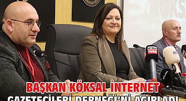 Başkan Köksal İnternet Gazetecileri Derneği'ni Ağırladı